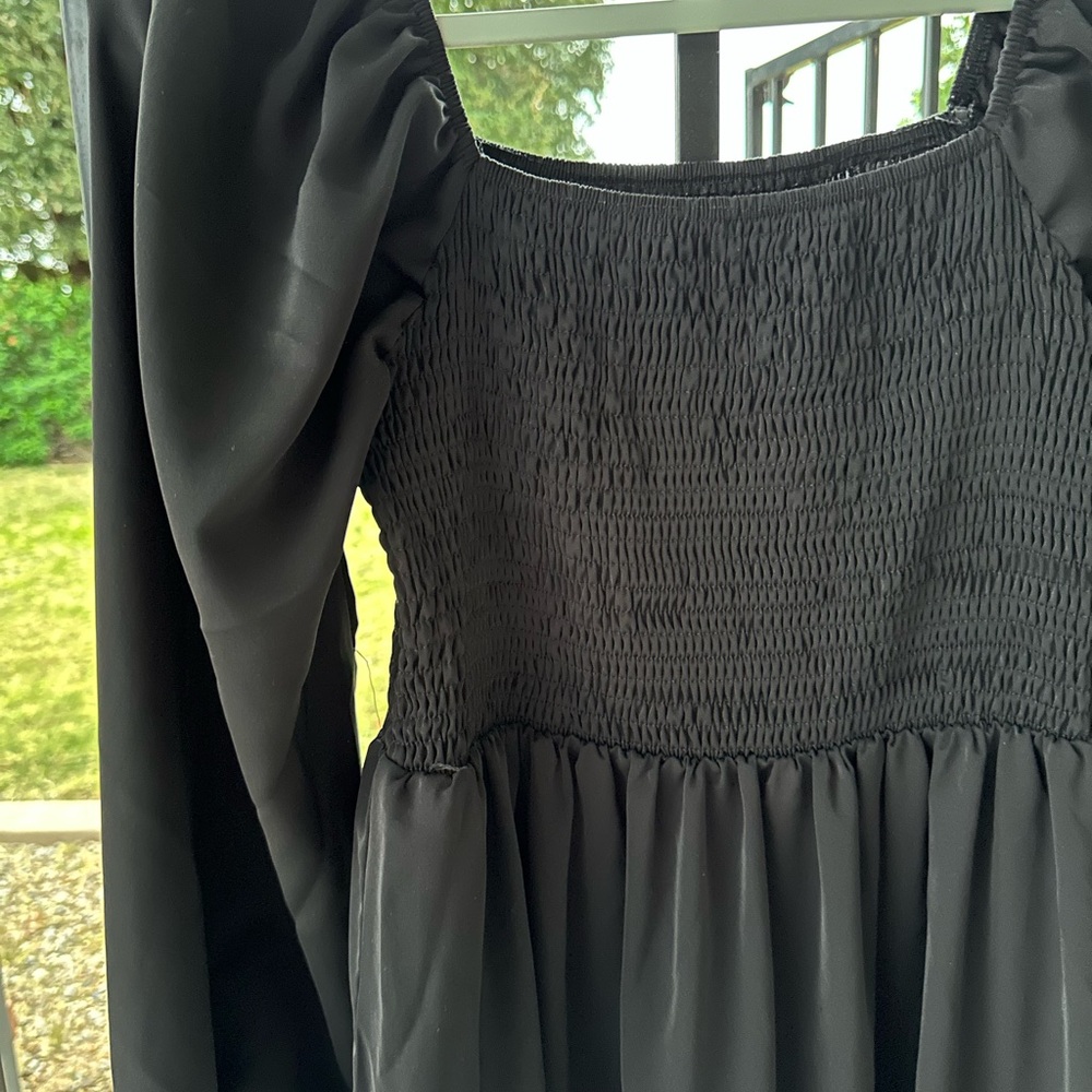 Black Smocked Dress